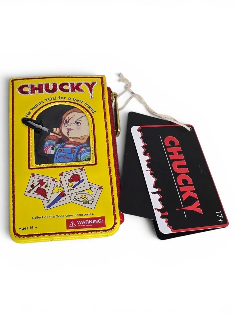 Loungefly Chucky Good Guys Box Card Holder Zip Wallet NWT Horror